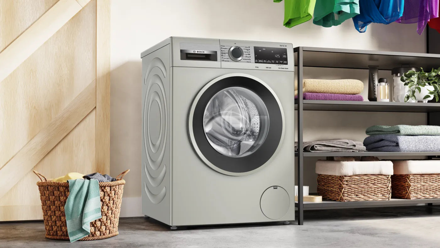 Bosch 10kg Frontloader Washing Machine Serie 4 - Silver Inox (Wga2540xza)