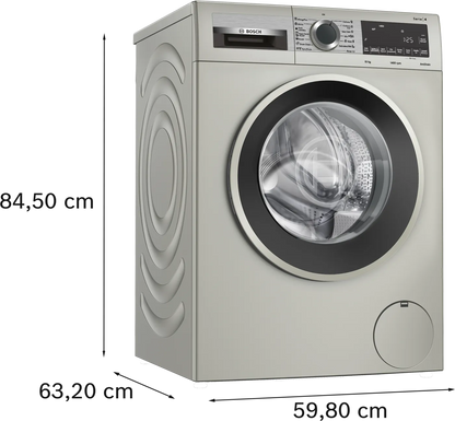 Bosch 10kg Frontloader Washing Machine Serie 4 - Silver Inox (Wga2540xza)