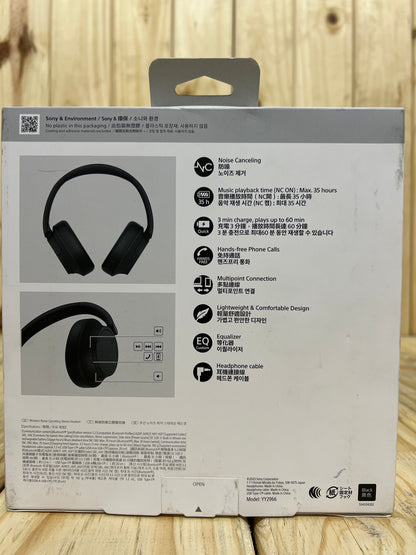 Sony WHCH720 Noise Cancelling Over Ear Headphones - Black