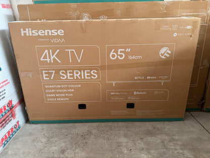 Hisense 65” E7K 4K Smart UHD QLED TV with Quantum Dot & Dolby Vision