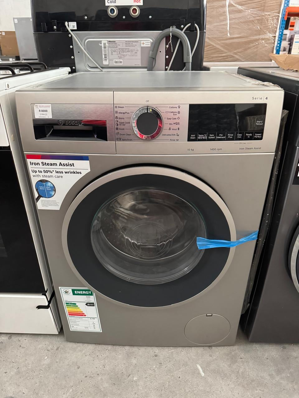 Bosch 10kg Frontloader Washing Machine Serie 4 - Silver Inox (Wga2540xza)