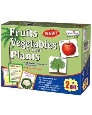 Creatives Fruits, Vegetables & their Plants - 2 in 1 Game