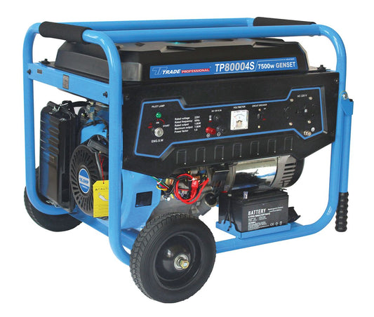 Trade Professional TP 8000 4S 7.5kW 16HP 9.4kVA Petrol Gen Set