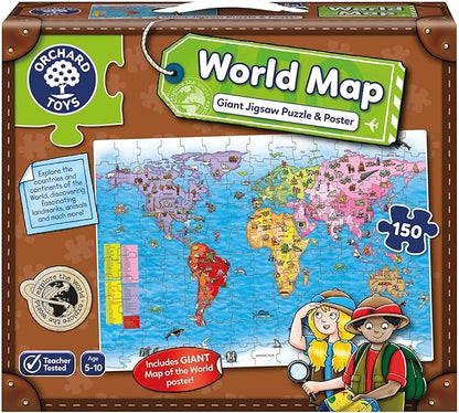 Orchard Toys World Map Jigsaw Puzzle and Poster