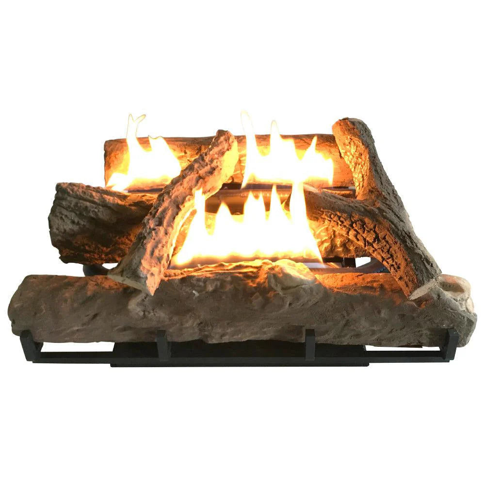 Alva Log Fireplace Gas Heater 670mm Wide