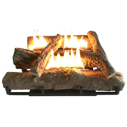 Alva Log Fireplace Gas Heater 670mm Wide