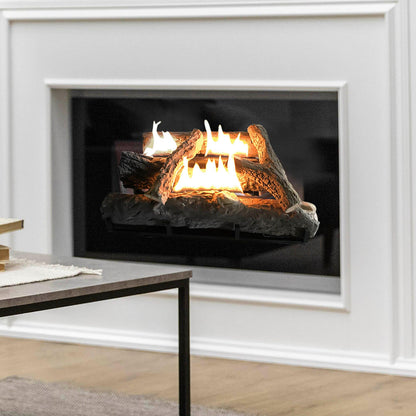 Alva Log Fireplace Gas Heater 670mm Wide