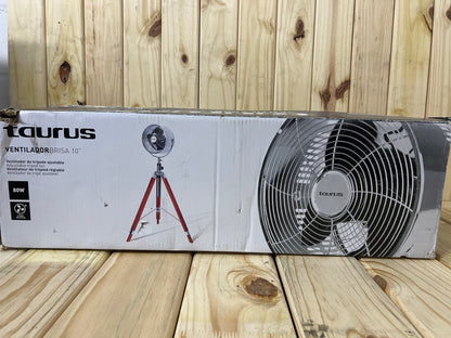 Taurus Fan 3 Speed Height Adjustable Pedestal Steel 25cm 80W