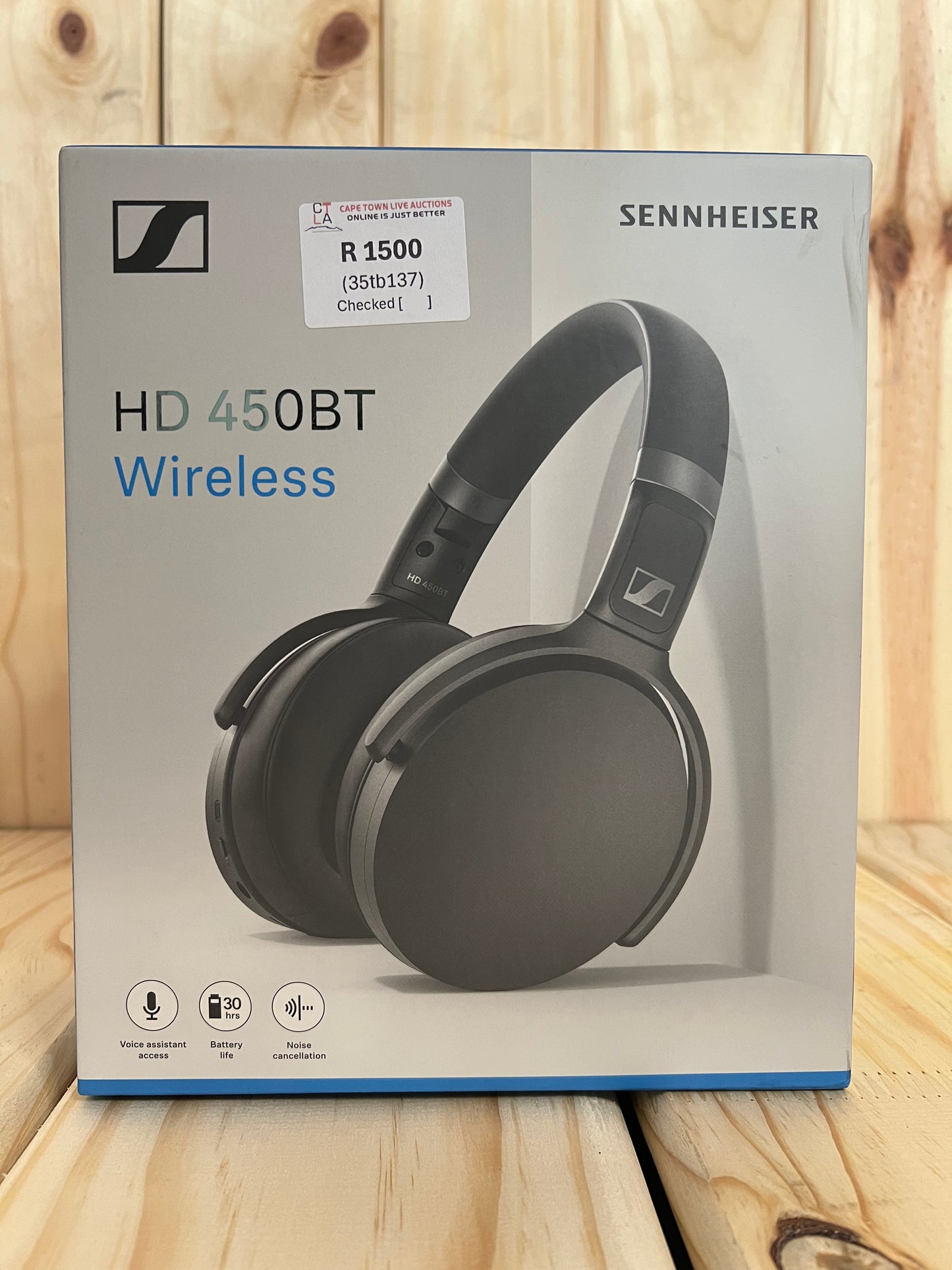 Sennheiser HD 450BT Wireless Over-Ear Headphone (Black)