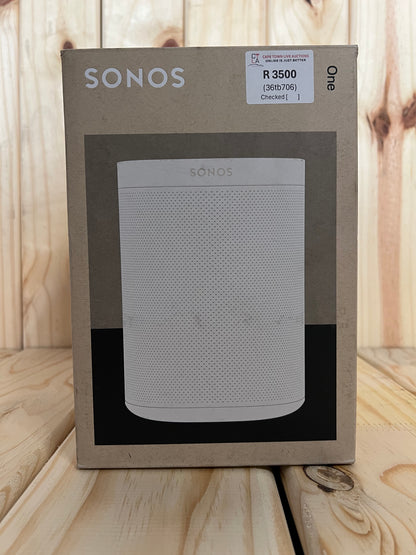 Sonos One Gen2 Ultimate Wireless WiFi Smart Bookshelf Speaker - White