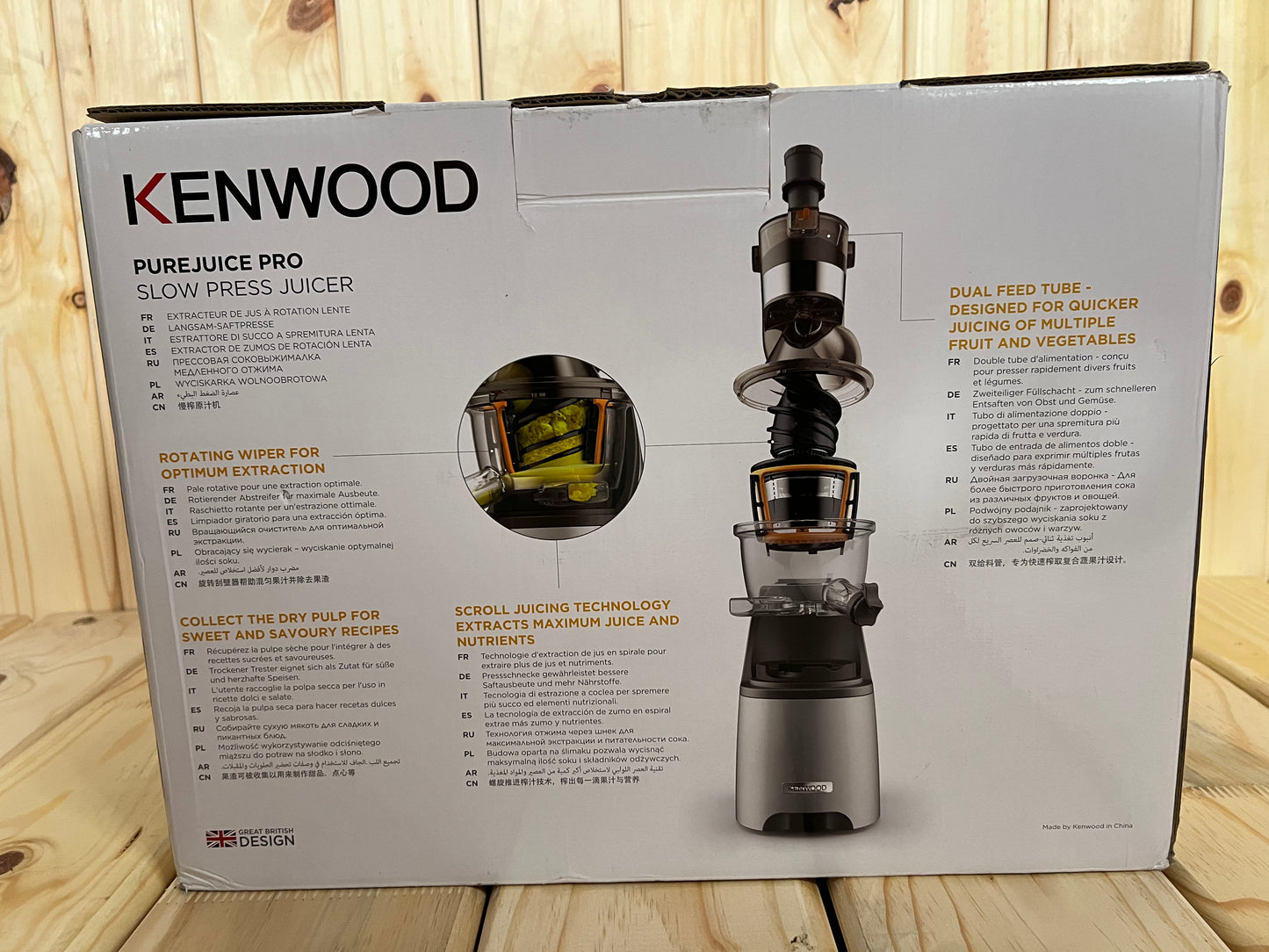 Kenwood Slow Juicer Pure Juice Pro (JMP800SI)