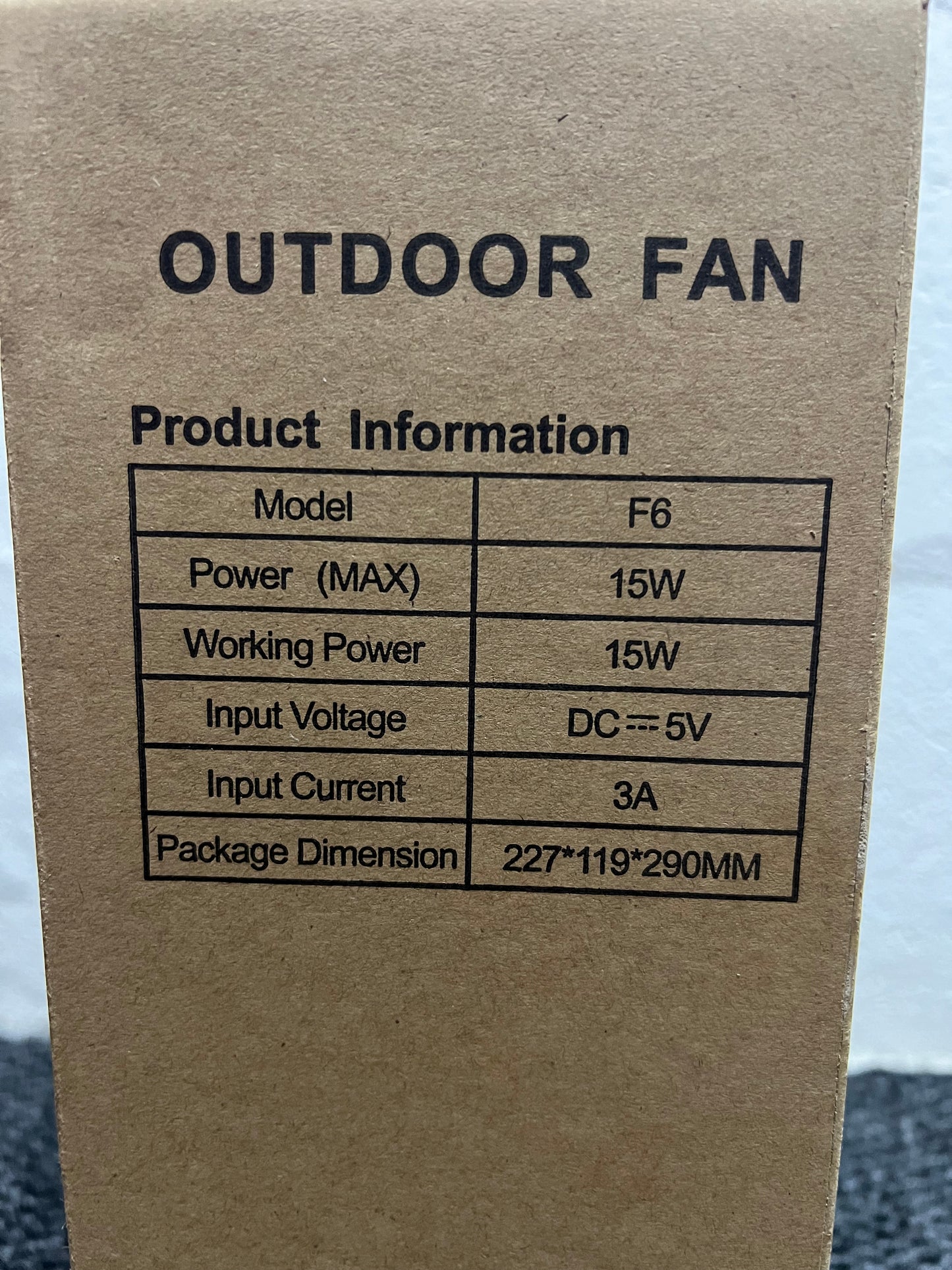 Outdoor Fan - Green