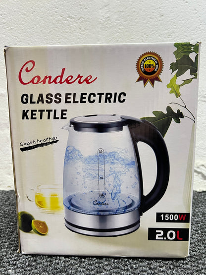 Condere Glass Electric Kettle - Black