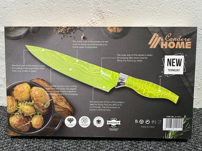 Condere Home 6 Piece Knife Set Lime Green