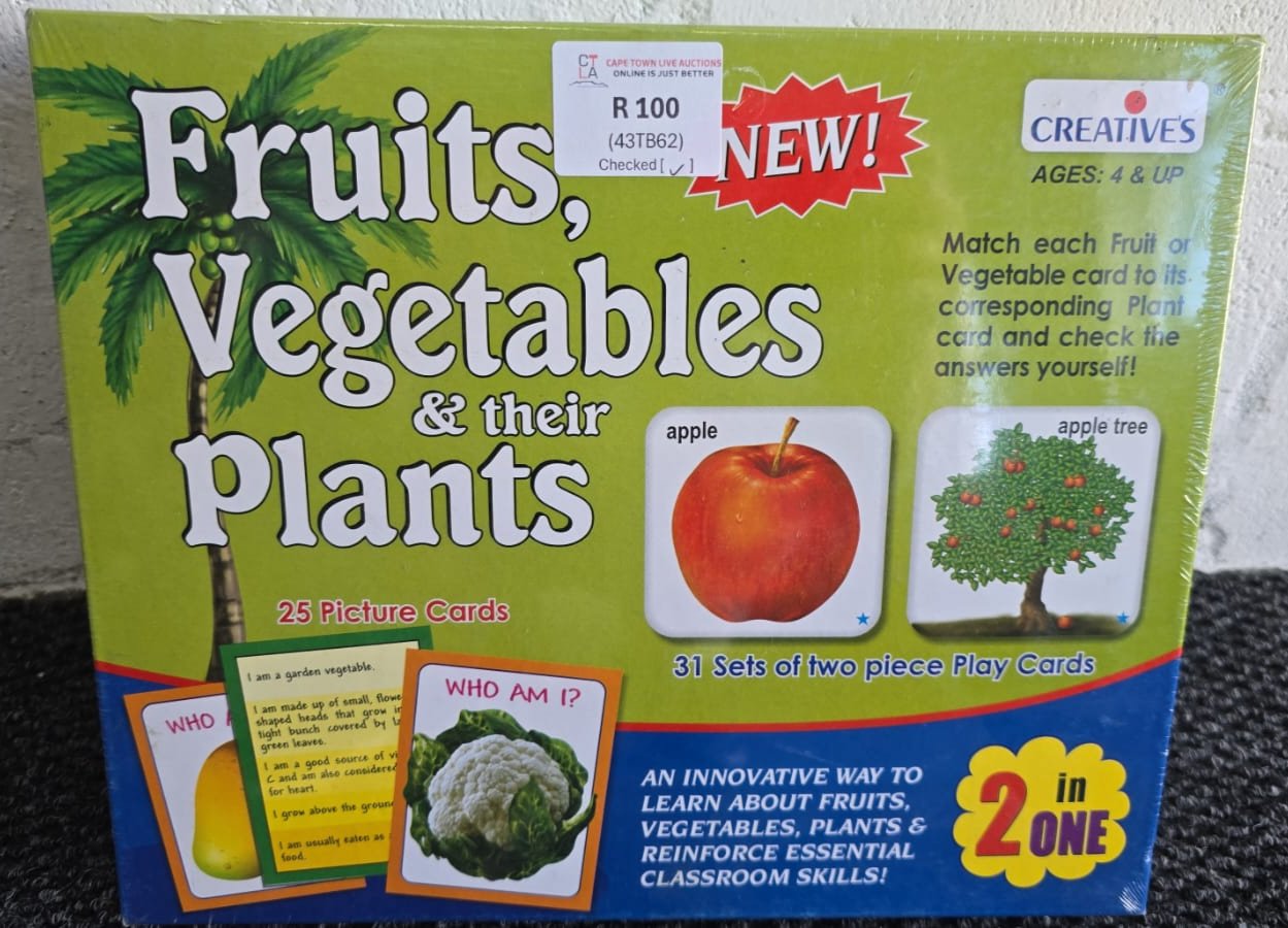 Creatives Fruits, Vegetables & their Plants - 2 in 1 Game