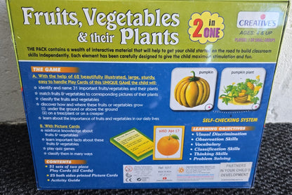 Creatives Fruits, Vegetables & their Plants - 2 in 1 Game