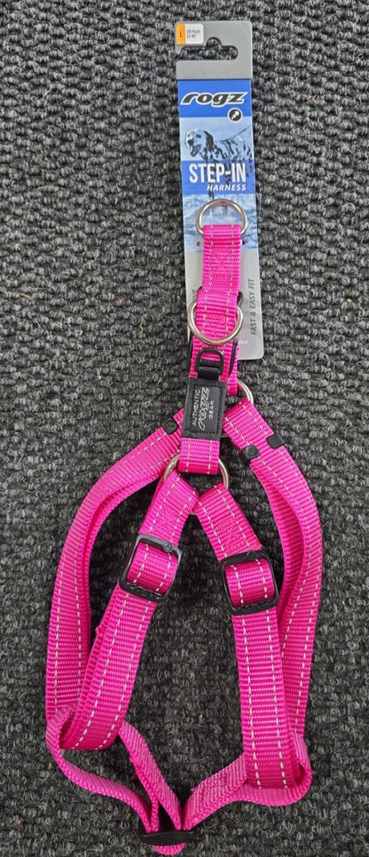 Rogz Utility 20mm Step-in Harness Pink Width 2cm Length 34cm