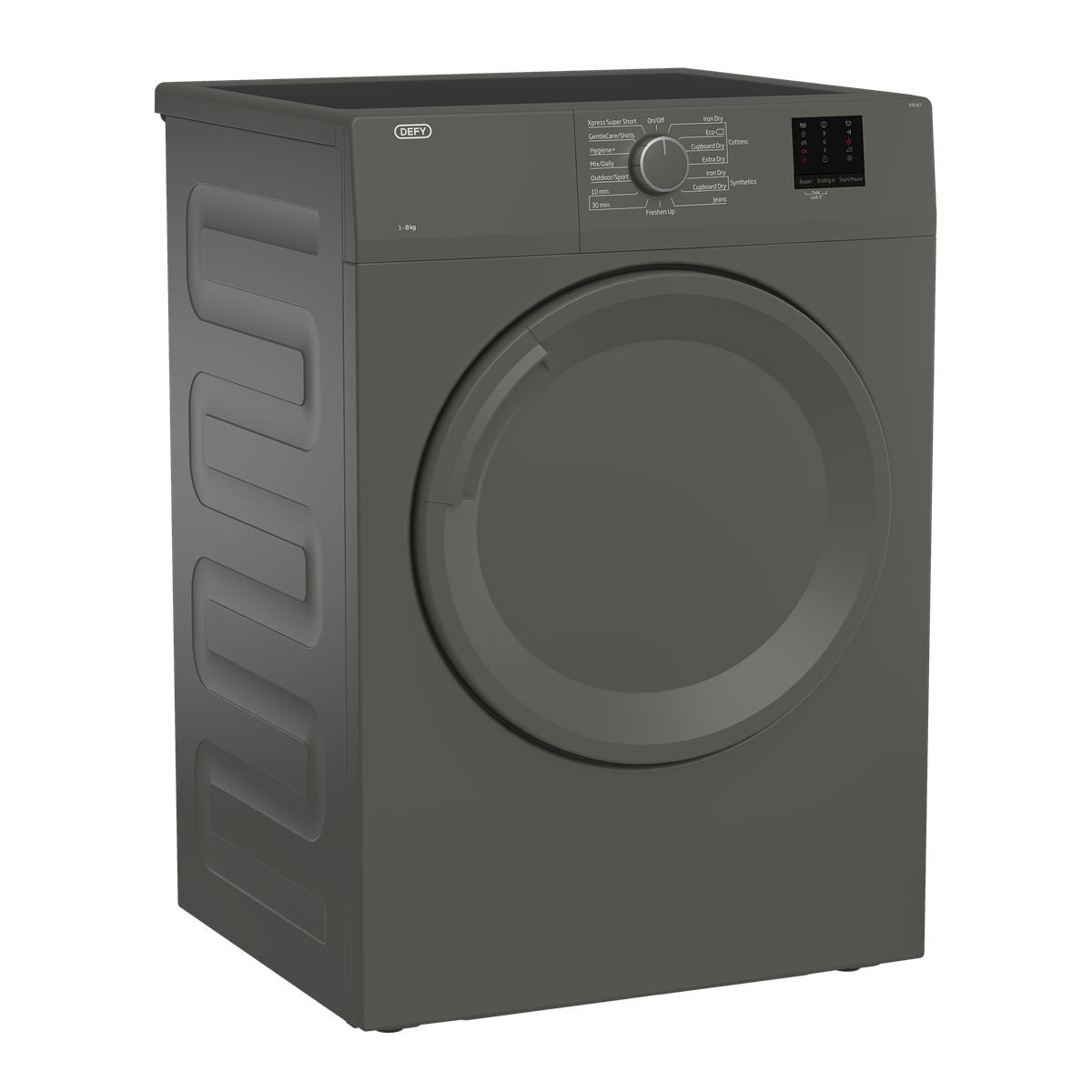 Defy 8kg Air Vented Tumble Dryer Manhattan Grey DTD317