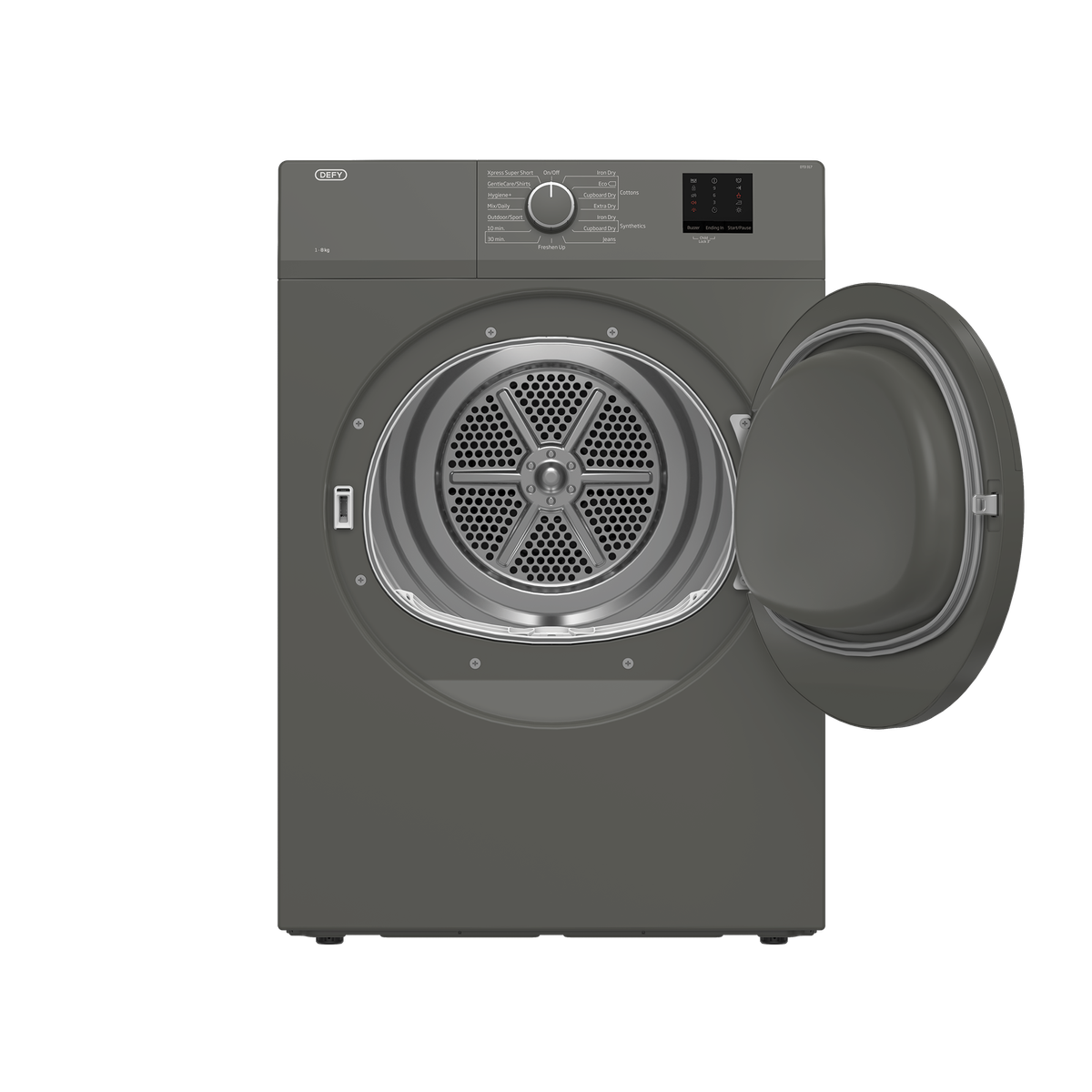 Defy 8kg Air Vented Tumble Dryer Manhattan Grey DTD317