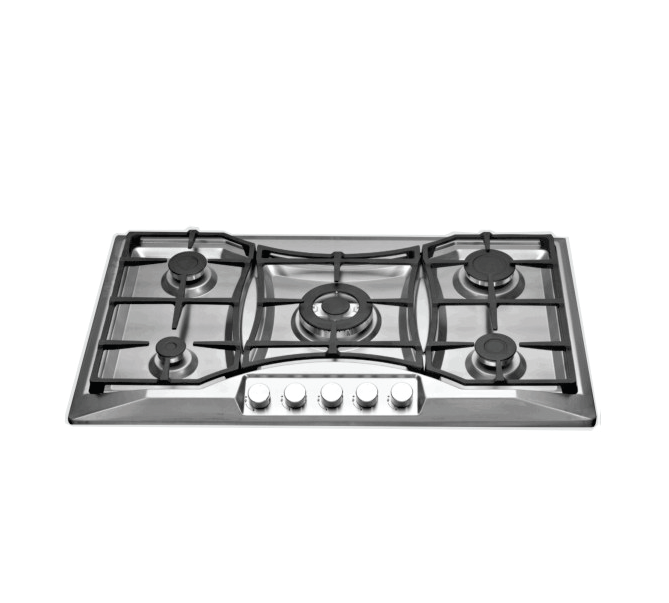 Goldair 5 burner Gas Hob Stainless Steel (GSGH-500)