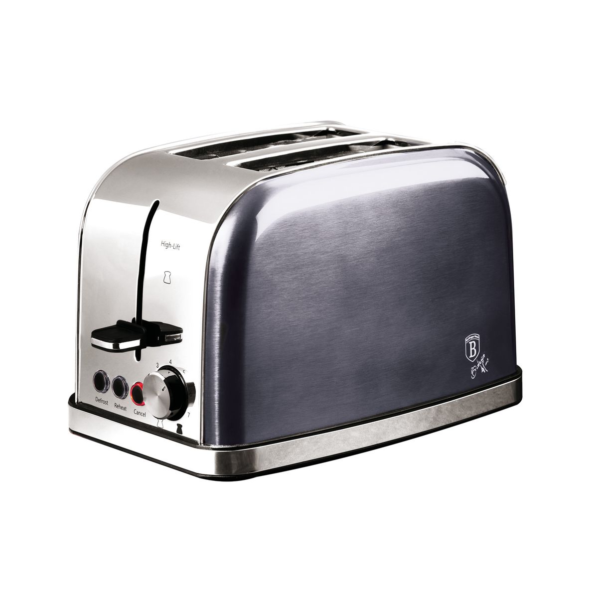 Berlinger Haus 2 Slice Stainless Steel Toaster - Carbon Pro