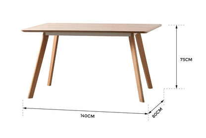 George & Mason Natural Dining Table