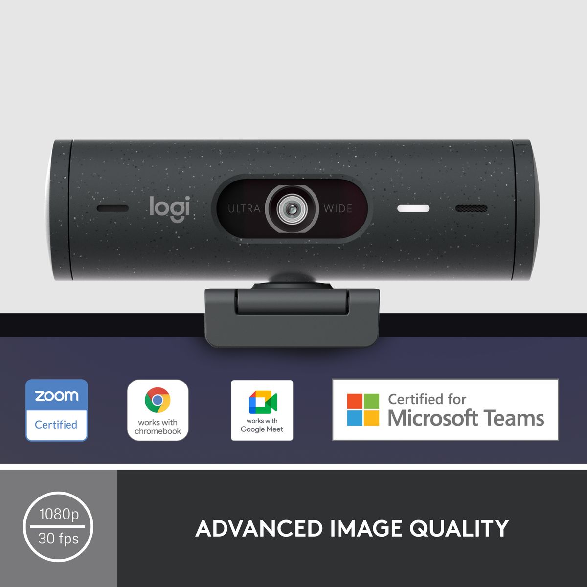 Logitech Brio 500 Full HD Webcam - Graphite