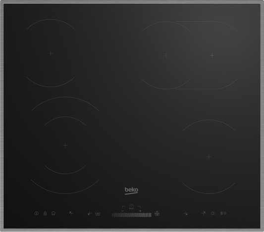 Beko 60cm Vitro Ceramic Hob With Slider Control (HIC64503TX)